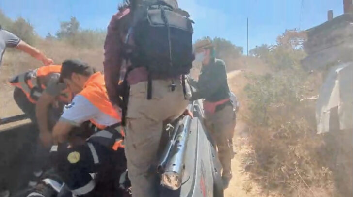 Amado Sison, an activist from New Jersey with the solidary group Faz3a, was carried over 500 yards to a pickup truck which evacuated him to a hospital in the West Bank city of Nablus.